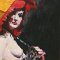 Red and Yellow Parasol • Oil on Canvas • 18 x 24 inches
